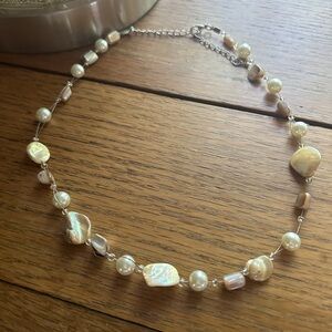 Elegant Pearl and Bead Necklace